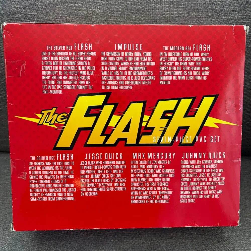 The Flash Seven-Piece PVC Set DC Direct 2000 NEW IN BOX